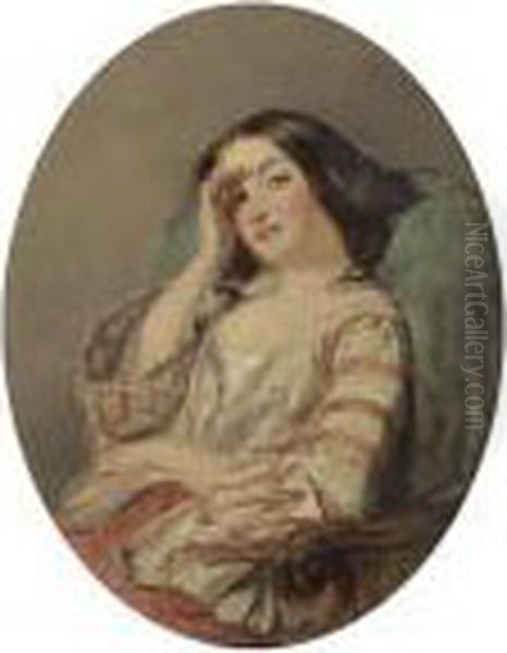 Laughing Eye Oil Painting by William Powell Frith