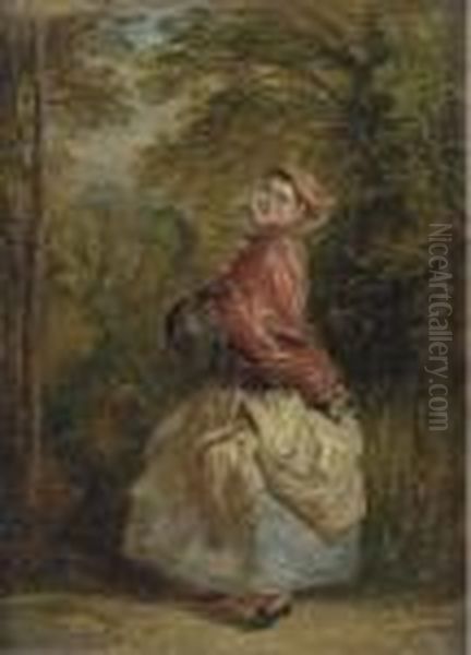 Dolly Varden Oil Painting by William Powell Frith