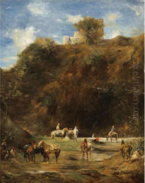 Ravin, Souvenir D'algerie Oil Painting by Eugene Fromentin