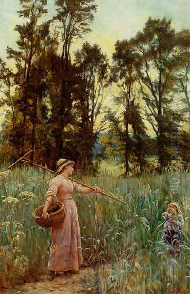 Not Far To Go Oil Painting by Frederick Morgan