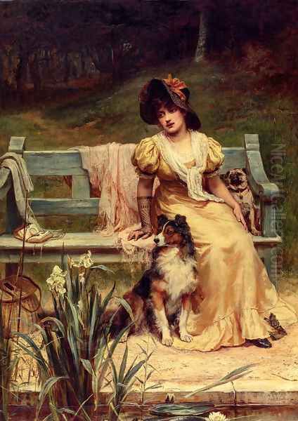 Where Could He Be? Oil Painting by Frederick Morgan