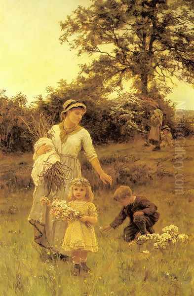 The Garland Oil Painting by Frederick Morgan