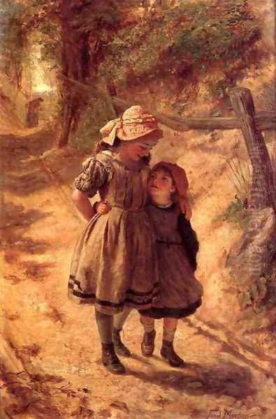 Sisters Oil Painting by Frederick Morgan