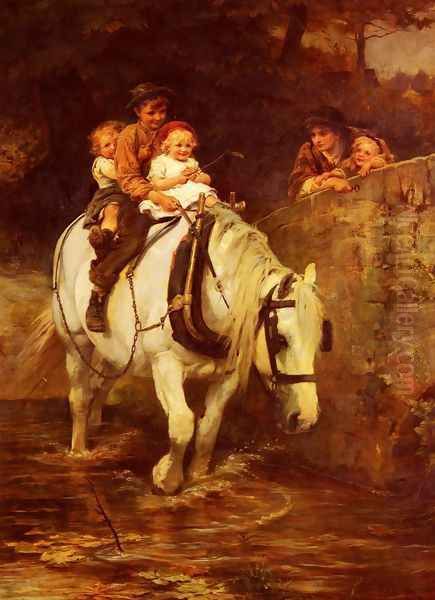 Steady Oil Painting by Frederick Morgan