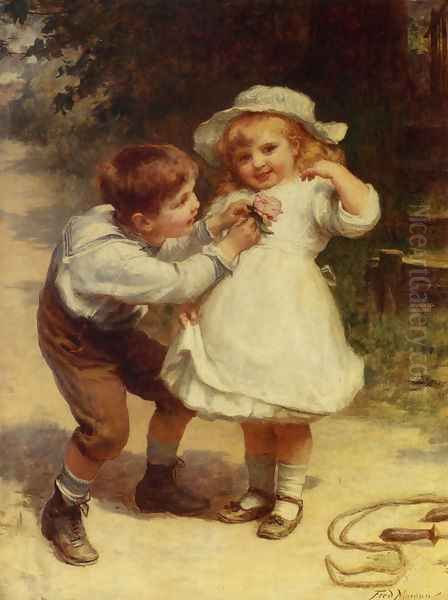 Sweethearts Oil Painting by Frederick Morgan