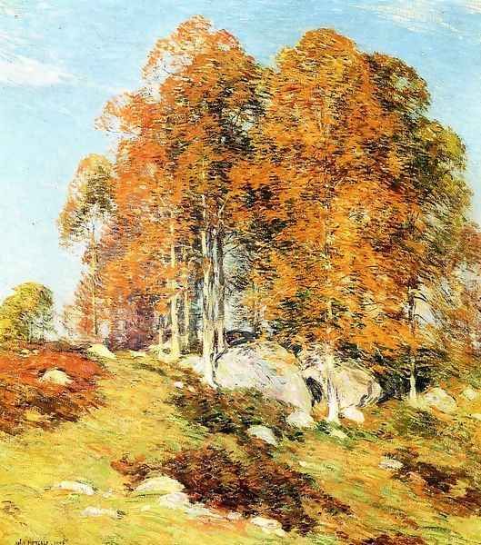 Early October, 1906 Oil Painting by Willard Leroy Metcalf