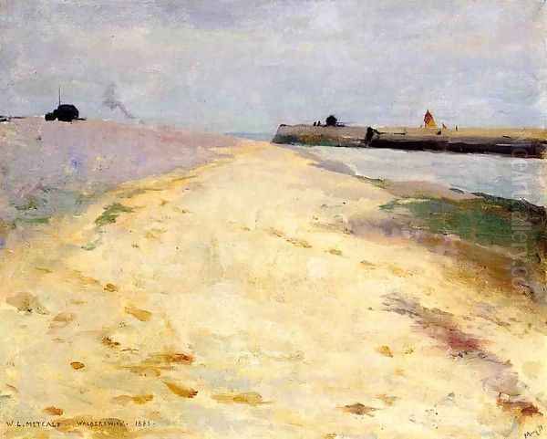 By the Shore, Walberswick Oil Painting by Willard Leroy Metcalf