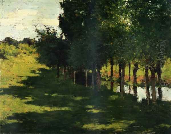 Sunlight and Shadow, 1888 Oil Painting by Willard Leroy Metcalf