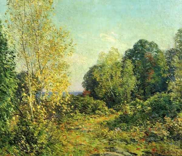 Approaching Autumn Oil Painting by Willard Leroy Metcalf