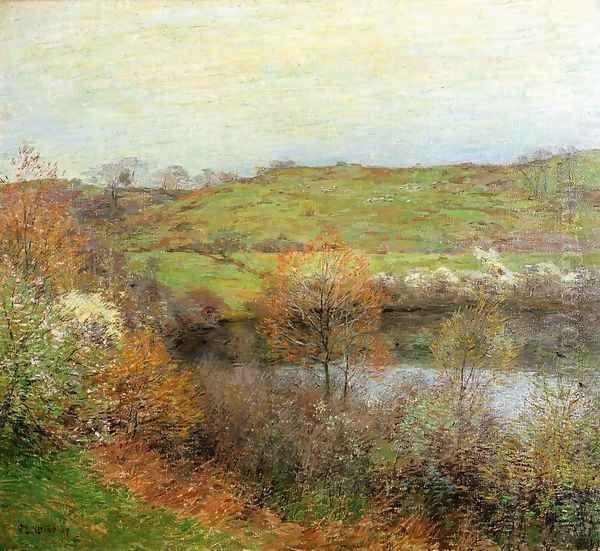 Buds and Blossoms Oil Painting by Willard Leroy Metcalf