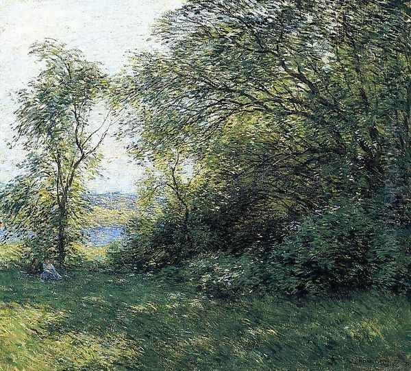 The Bower Oil Painting by Willard Leroy Metcalf