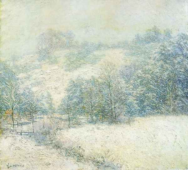 The Winter's Festival Oil Painting by Willard Leroy Metcalf