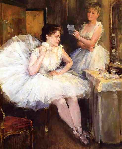 The Ballet Dancers Oil Painting by Willard Leroy Metcalf