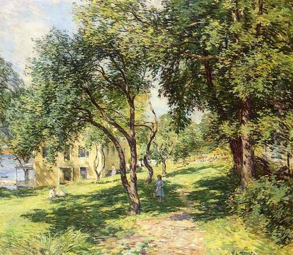 The Path Oil Painting by Willard Leroy Metcalf