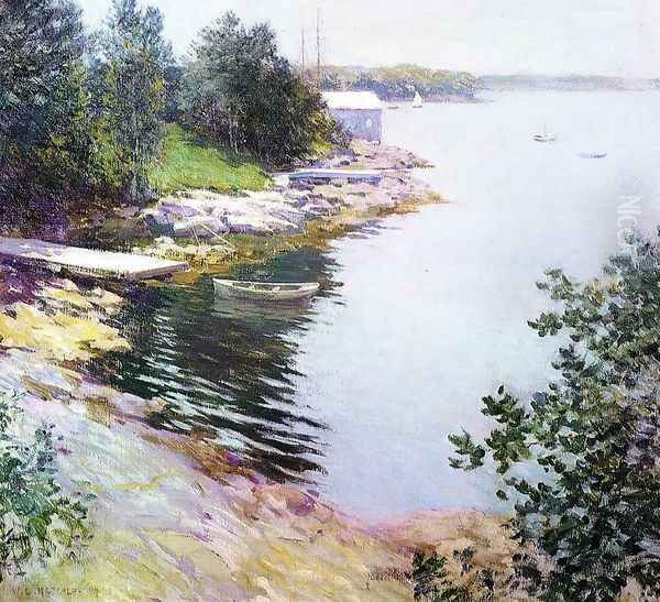 The Landing Place Oil Painting by Willard Leroy Metcalf