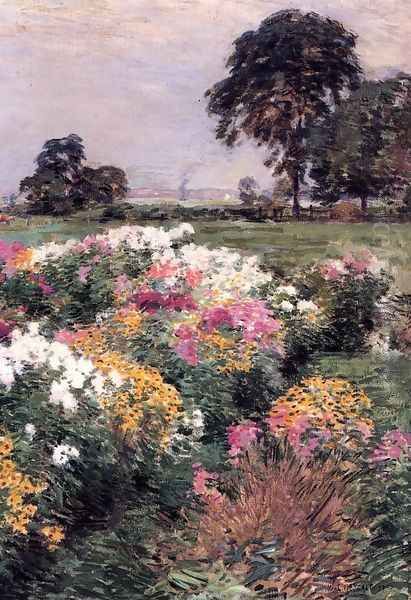 Purple, White and Gold Oil Painting by Willard Leroy Metcalf