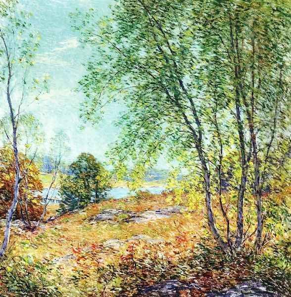 Passing Summer Oil Painting by Willard Leroy Metcalf