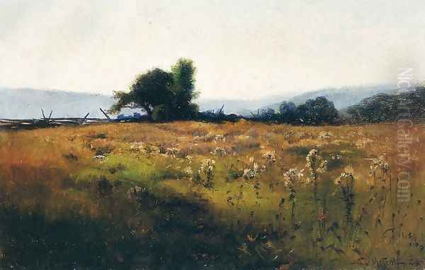 Mountain View from High Field Oil Painting by Willard Leroy Metcalf