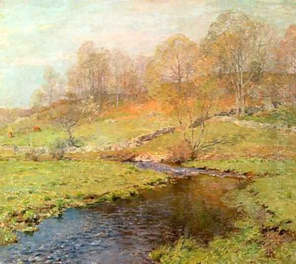 The Trout Oil Painting by Willard Leroy Metcalf