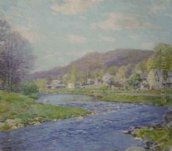 Brook in June Oil Painting by Willard Leroy Metcalf