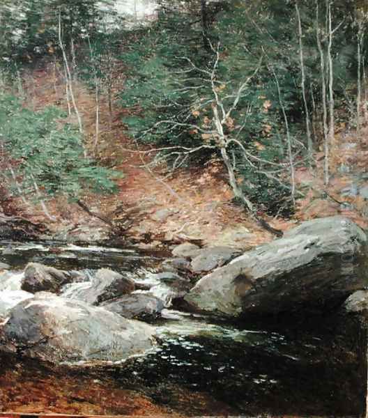 The Trout Pool, November, 1910 Oil Painting by Willard Leroy Metcalf