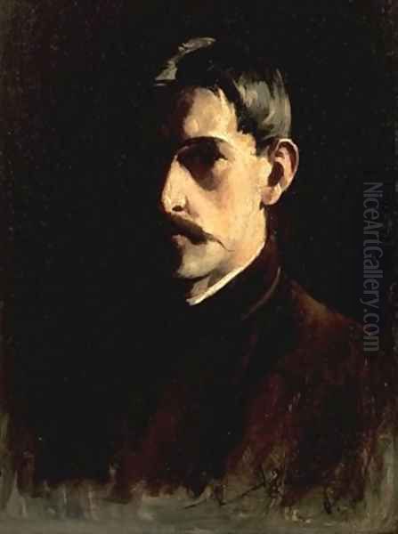 Self-Portrait Oil Painting by Willard Leroy Metcalf