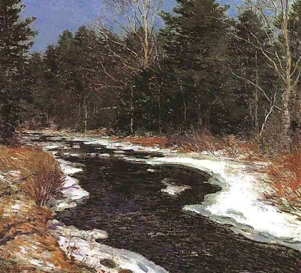 Snowy River 2 Oil Painting by Willard Leroy Metcalf