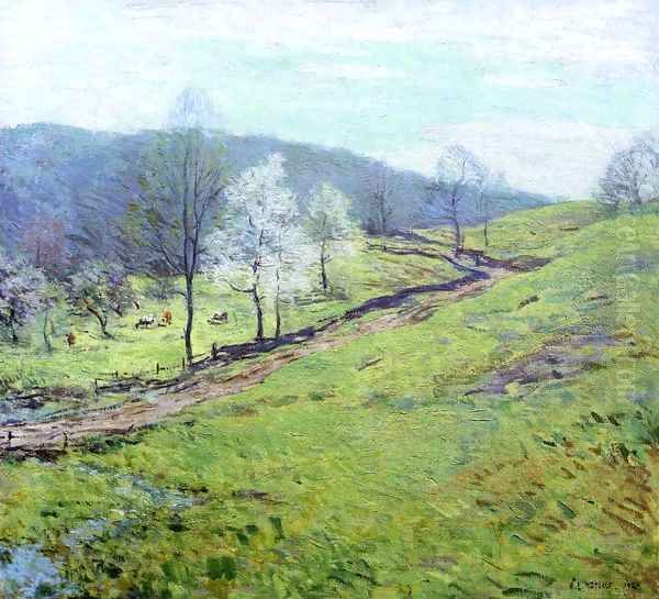 May Afternoon 1920 Oil Painting by Willard Leroy Metcalf