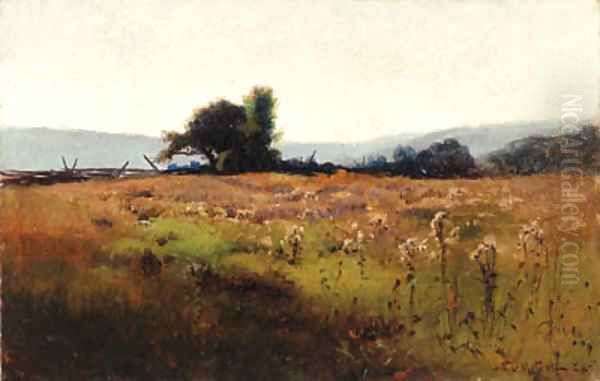 Mountain View from High Field 2 Oil Painting by Willard Leroy Metcalf