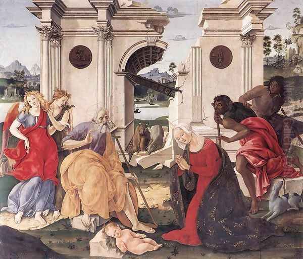 Nativity Oil Painting by Francesco Di Giorgio Martini