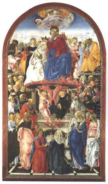 Coronation of the Virgin Oil Painting by Francesco Di Giorgio Martini