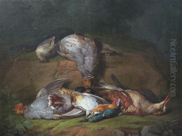 Still Life Of Dead Game Oil Painting by Jan Fyt