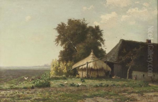 By The Haystack Oil Painting by Paul Joseph Constantine Gabriel