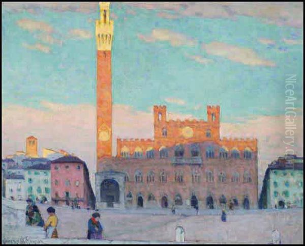 Campo, Siena Oil Painting by Clarence Alphonse Gagnon