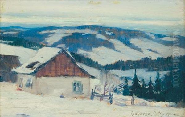 St. Joseph De Charlevoix Oil Painting by Clarence Alphonse Gagnon