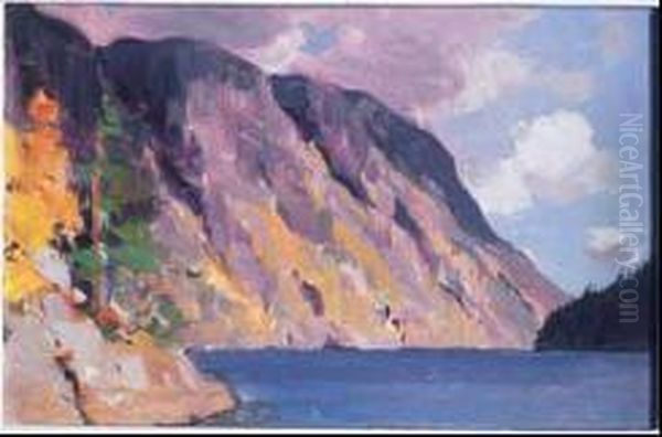 Lac Buadak Oil Painting by Clarence Alphonse Gagnon