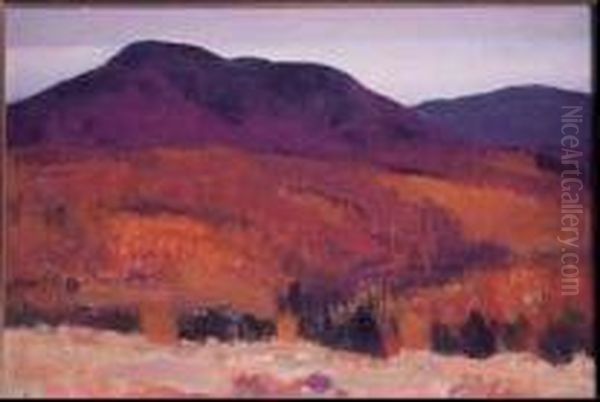 Automne Oil Painting by Clarence Alphonse Gagnon