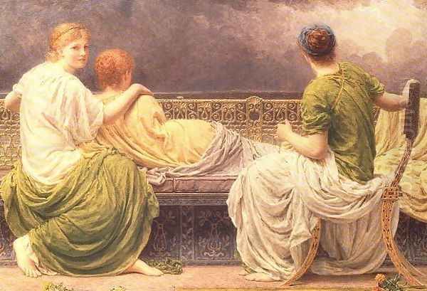 Lightning and Light Oil Painting by Albert Joseph Moore