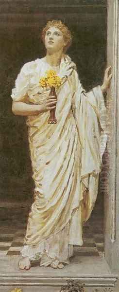 A Decorator Oil Painting by Albert Joseph Moore