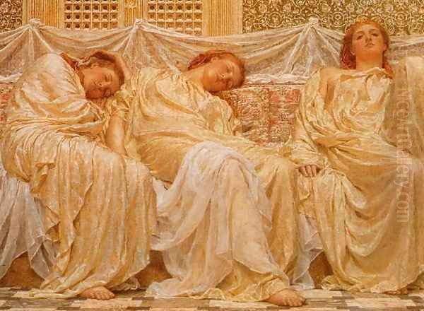 Dreamers Oil Painting by Albert Joseph Moore