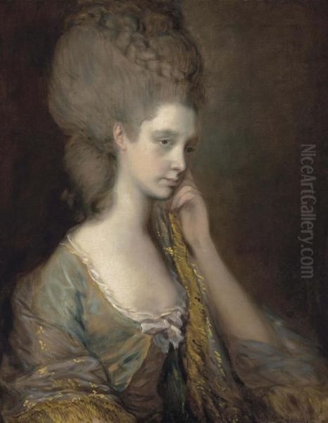 Portrait Of Lady Anne Thistlethwaite, Countess Of Chesterfield Oil Painting by Thomas Gainsborough