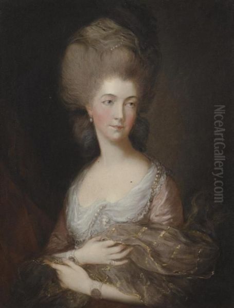 Portrait Of Mrs. Horton, Nee Luttrell (1743-1788), Later Duchess Of Cumberland Oil Painting by Thomas Gainsborough