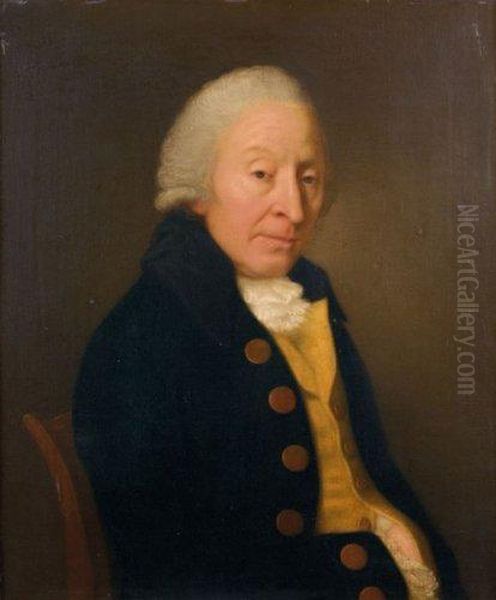 Portrait D'homme Au Gilet Jaune Oil Painting by Thomas Gainsborough