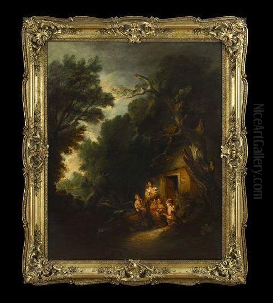 The Cottage Door Oil Painting by Thomas Gainsborough