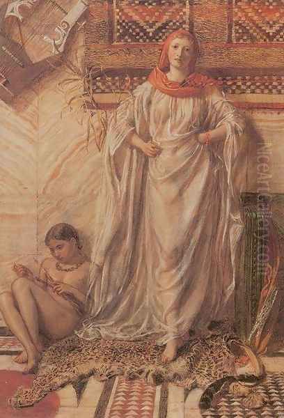 Dancing Girl Resting Oil Painting by Albert Joseph Moore