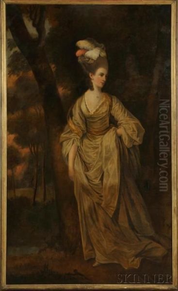 Portraits Of Elegantnoblewomen: Oil Painting by Thomas Gainsborough