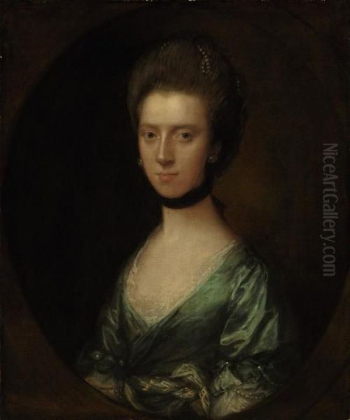 Portrait Of Mrs. Isaac Elton Oil Painting by Thomas Gainsborough