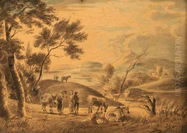 Figures Oil Painting by Thomas Gainsborough