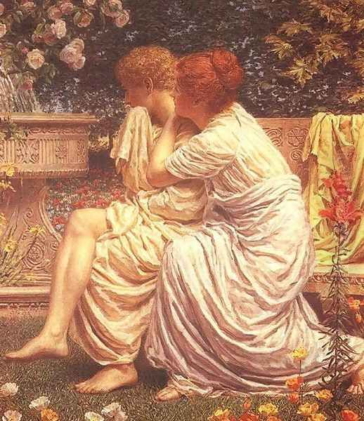 An Idyll Oil Painting by Albert Joseph Moore