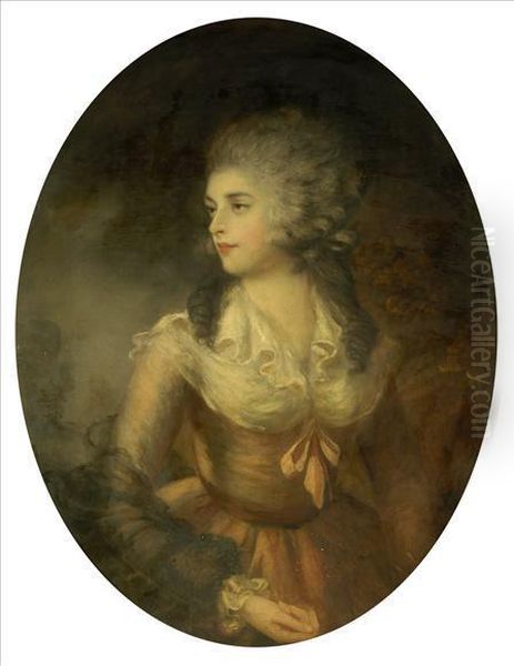 Portrait Of A Young Noblewoman Oil Painting by Thomas Gainsborough